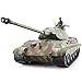 Heng Long Pro Edition German King Tiger (Porsche) RC Tank, Remote Control 2.4Ghz 1/16 Scale RC Main Battle Tank with Metal Gear Tracks, Airsoft RC Tank