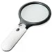 Magnifier 3 LED Light, Marrywindix 3X 45X Handheld Magnifier Reading Magnifying Glass Lens Jewelry Loupe White and Black primary