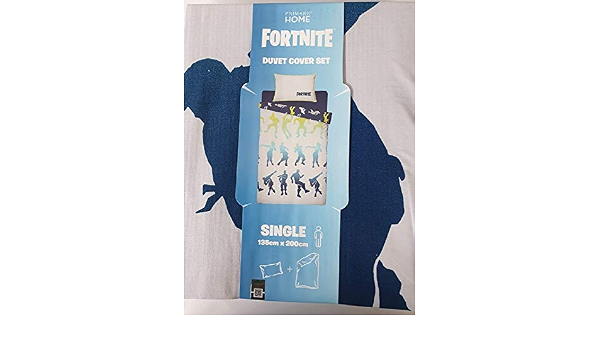 Primark Home Fornite - Juego de funda de edredón y funda de almohada  (individual) : Hogar y cocina