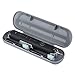 Ovonni Sonic Electric Toothbrush with 2 Replacement Heads, Rechargeable and IPX7 Waterproof Toothbrush with 5 Optional Modes and Travel Case Black