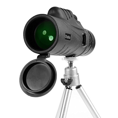 Ohuhu 12x52 mini waterproof monocular telescope with tr…