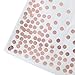 Rose Gold Party Supplies Plastic Cups and Napkins ~ 50 Luxury Clear Rimmed Plastic Cups and 50 Cocktail Napkins ~ 100 Piece Party Set