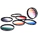 K&F Concept slim 9pcs 67mm Graduated Color Filter Set Compatible with CANON Rebel T5i T4i T3i T2i 8-135MM Zoom Lens Includes: Orange Blue Gray Red Purple Green Pink Brown Yellow Lens Filter Kit