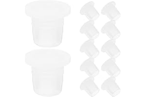 OUNONA 100Pcs Plastic Perfume Bottle Stoppers Leak-Proof Mini Caps for Glass Bottles Reusable Sealing Plugs for Home and Car 