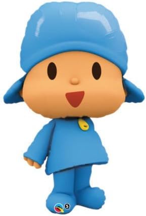LoonBalloon POCOYO Pocoy— Blue Large Figure 42" Happy Birthday PARTY Supplies Mylar BALLOON