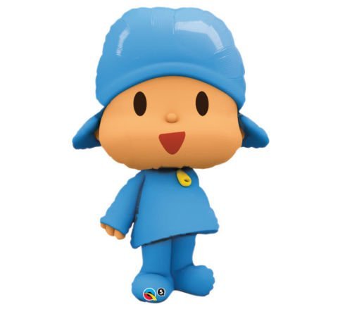 LoonBalloon POCOYO Pocoy— Blue Large Figure 42" Happy Birthday PARTY Supplies Mylar BALLOON