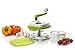 Original MASTER SLICER™, BPA Free - Manuel Food Processor, Mandoline Slicer, Spinner Chopper Dicer for Fruits, Herbs, Lettuce, Salsas, Salad & Foods - w/ Turbo Peeler