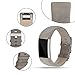 iGK For Fitbit Charge 2 Bands, Genuine Leather Replacement Bands for Fitbit Charge 2 Matte Grey