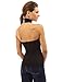 PattyBoutik Women's Halter Turtleneck Open Back Blouse