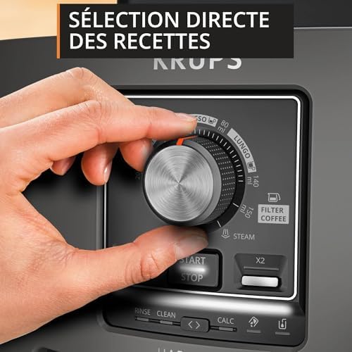 - Harmony - Machine Espresso Automatique Grise - 4 recettes - 15 bars