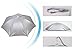 Crazy Cart Silver Umbrella Hat Headwear for Fishing Gardening, 24