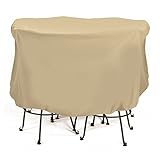 Smart Living 2D-PF74005 Bistro Set Cover With Level 4 UV Protection, 74-Inch x 44-Inch, Large, Khaki