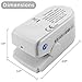 Facelake FL-350 Pulse Oximeter with Carrying Case & Batteries & Lanyard, White