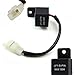iJDMTOY (1) 2-Pin Electronic LED Flasher Relay FIX Motorcycle Bike Scooter LED Turn Signal Bulbs Hyper Flash Issue primary