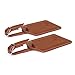 SWISSELITE 2 Pack Luggage Tag, Travel Bag Labels, PU Leather Luggage Tags Identifier for Suitcases