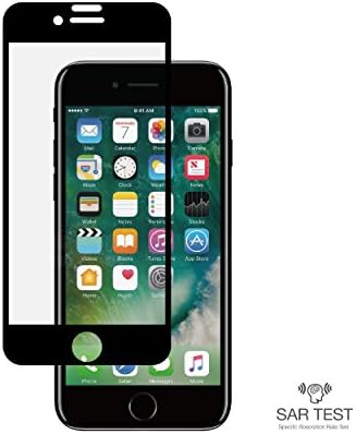 EMF Blocking iPhone Screen Protector by RadiArmor โ Fits larger size iPhone 6 Plus, 6S Plus, 7 Plus and 8 Plus โ Up to 70% EMF Reduction (Black, Plus)