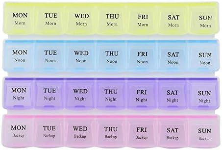 NK-STORE's 7 Days Mini Pill Medicine Container Weekly Storage Box (2.8 X 2.8 X 1.5 cm)