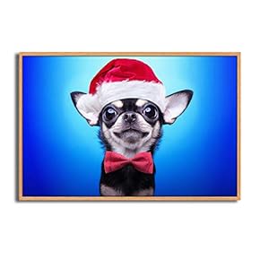 Framed Canvas Wall Art Merry Christmas Canvas Prints Home Artwork Decoration for Living Room,Bedroom - 16x24 inches