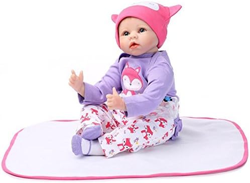 Prezzo Nicery Reborn Baby Reborn Bambino Reborn Bambola Morbido Silicone Vinile 22inch 55 Centimetri Magnetica Bocca Realistica della Ragazza del Giocattolo Rosa Volpe Reborn Doll A3IT Offerte