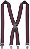 Carhartt Men's Tradesmen Suspender Accessory, -navy/crimson, ONE SIZE