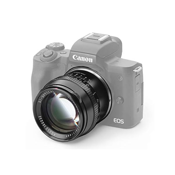 TTartisan 50 mm F1.2 APS-C Kameras Objektiv große Öffnung manuelle Fokussierung Fixobjektiv kompatibel mit Kameras ohne…