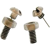 Nickel Free Phillips' Head Bolt Earrings with Nut, Ours Alone, USA!, in Pewter