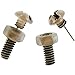 Nickel Free Phillips' Head Bolt Earrings with Nut, Ours Alone, USA!, in Pewter