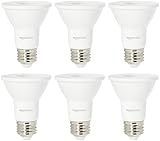 AmazonBasics 50 Watt Equivalent, Daylight, Dimmable, PAR20 LED Light Bulb | 6-Pack
