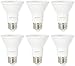 Amazon Basics 50 Watt Equivalent, 3000K Warm White, Dimmable, 15,000 Hour Lifetime, PAR20 LED Light Bulb, 6-Pack