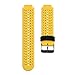ZSZCXD Soft Silicone Replacement Watch Band for Garmin Forerunner 235/220/230/620/630/735 Smart Watch (01 Yellow & Black)