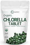Organic Chlorella Supplement, 3000mg Per Serving, 720 Tablets (4 Months Supply), Best Superfoods for Rich Minerals, Vitamins, Chlorophyll, Amino Acids and Fatty Acids, No GMOs and Vegan Friendly