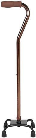 NBVCX Household Products Quad Cane Elderly Four-Legged Cane Disabled