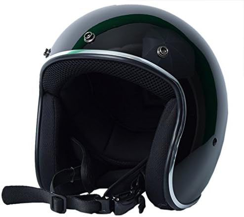 Bikerhelmets.com - Sick Lid 3/4 Retro Style Motorcycle Helmet - DOT Approved - Gloss Black - X-Large