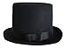 Jacobson Hat Company Deluxe Felt High Crown Costume Top Hat 23734 Victorian Dickens,Black,Large