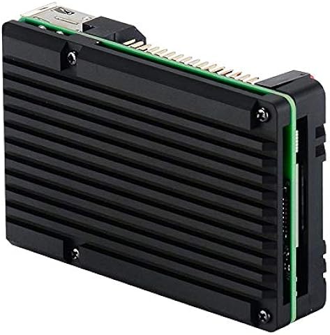 NONE BRAND Raspberry Pi 3B + 3B Estuche de Aluminio sin Ventilador Radiador Metal Armadura CNC Estuche de protección