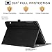 Ztotop Case for Samsung Galaxy Tab A 10.1 2019 - Premium PU Leather Stand Cover for Samsung 10.1 Inch Tablet(SM-T510/T515) with Stylus Holder,Cards Slot and Multiple Viewing Angles,Black