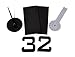 Clever Creations Black DIY Battery Powered Adhesive Wall Clock - 20