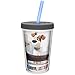 Zak Designs Secret Life Of Pets 13 oz. Insulated Tumbler With Straw, Max & Duke