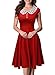 SYLVIEY Womens Classy Vintage Hepburn Style 1940s Rockabilly Evening Party Dress