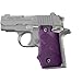 Hogue 38006 SIG Sauer P238 Rubber Grip with Finger Grooves, Purple
