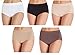Carole Hochman Women's Seamless Brief - Medium - Black (Pack of 5)