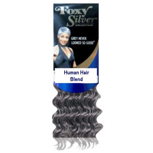 FOXY WEAVE - DEEP WAVE10 (Foxy Silver) - Human Hair Blend Weave in 44