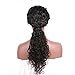 360 Frontal Wigs Full Lace Human Hair Wig Deep Curly 180% Density Natural Color Per-Plucked Baby Hair Around (16 Inch)