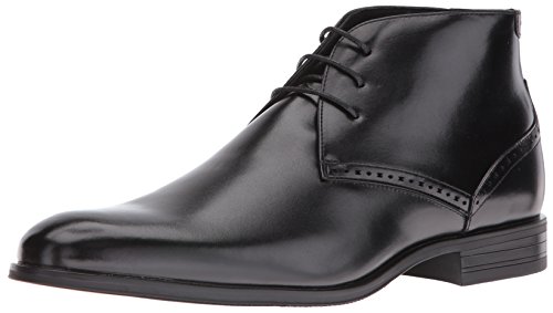 Stacy Adams Men's Strickland Plain Toe Chukka Boot, Black, 7.5 M US