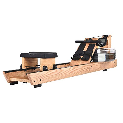 image for Oak Wood Water Rowing Machine with Monitor Home Gyms Training Equipmen