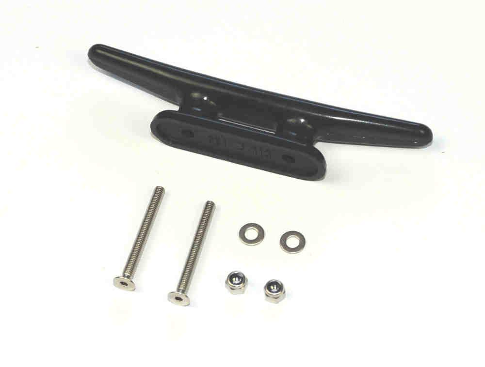 New Marine Nylon Clamp with V4A Screws, Black, 125mm