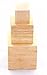 Nesting Blocks - 3 Solid Natural Unfinished Hard Wood Cubes 4 Inches, 3 Inches, and 2 Inches