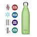 MIRA 12 oz Insulated Water Bottle - Slim Stainless Steel Cola Shape Thermos - Double Wall Hot & Cold Flask (24Hr Cold/12Hr Hot) - Cactus Green