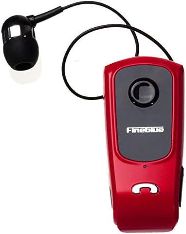 Lxyus FineBlue F920 Wireless Auriculares Driver Bluetooth Headphone in-Ear Earphone Calls Remind Vibration Wear Clip Headset for Phone(Red)
