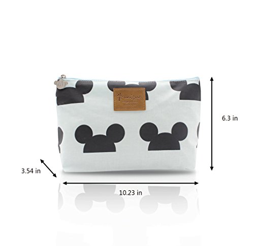 Finex - SET of 2 - Handmade Mickey Mouse Hat Ear Head Pattern Bag Set - One MEDIUM One SMALL - Cosmetic Bags Tote Handbag